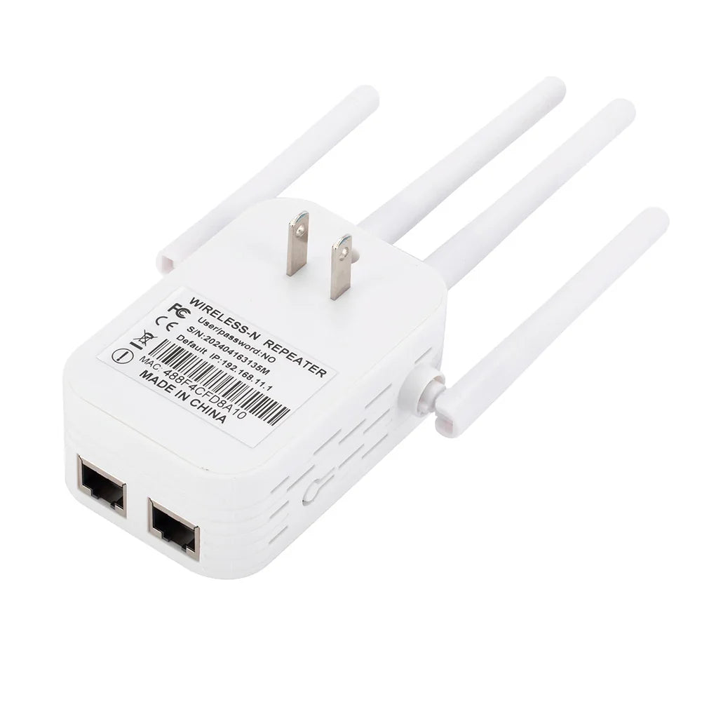 WiFi Range Extender 300Mbps (4 Antennas) | Long Range WiFi Extender
