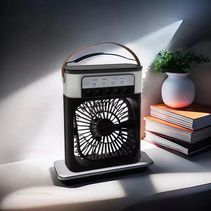 Compact 3-in-1 Portable AC Air Cooler Fan, Humidifier, LED Night Light